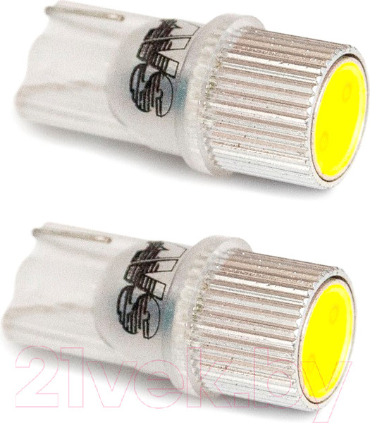 Изображение товара Комплект автомобильных ламп AVS T036 Т10 / A80607S (2шт, белый)