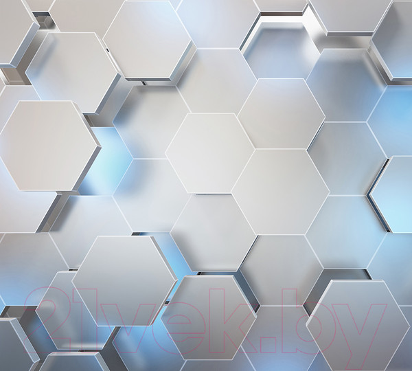 Изображение товара Фотообои листовые Vimala 3D Шестиугольники (270x300)