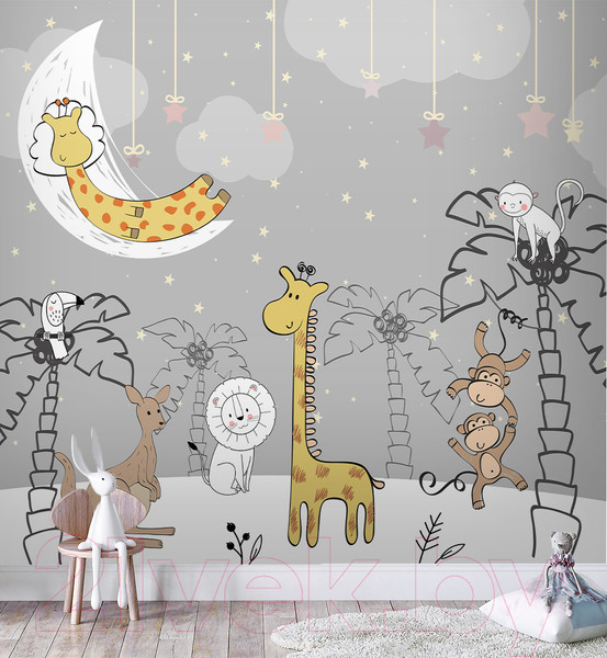 Изображение товара Фотообои листовые Vimala Звери для детской (270x300)