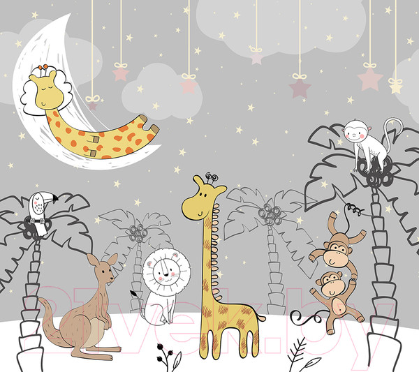 Изображение товара Фотообои листовые Vimala Звери для детской (270x300)