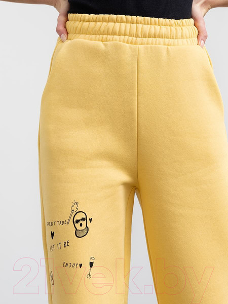 Изображение товара Штаны Mark Formelle 182409 (р.164/170-98, светлая горчица/печать)