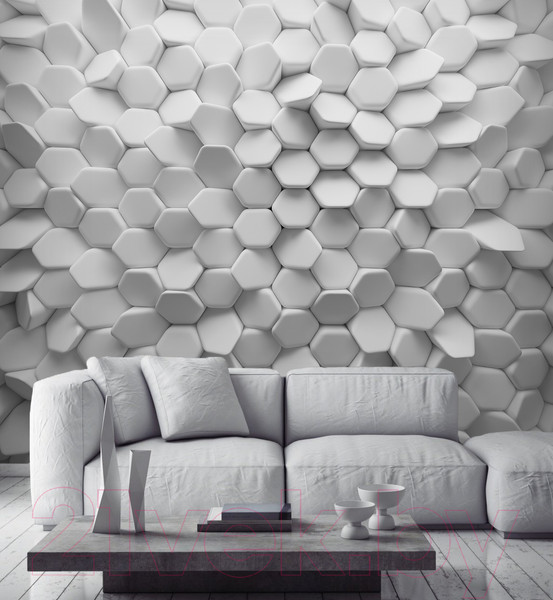 Изображение товара Фотообои листовые Vimala 3D Соты хаос (270x300)