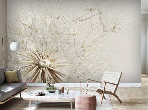 Изображение товара Фотообои листовые Vimala 3D Одуванчик макро (270x400)