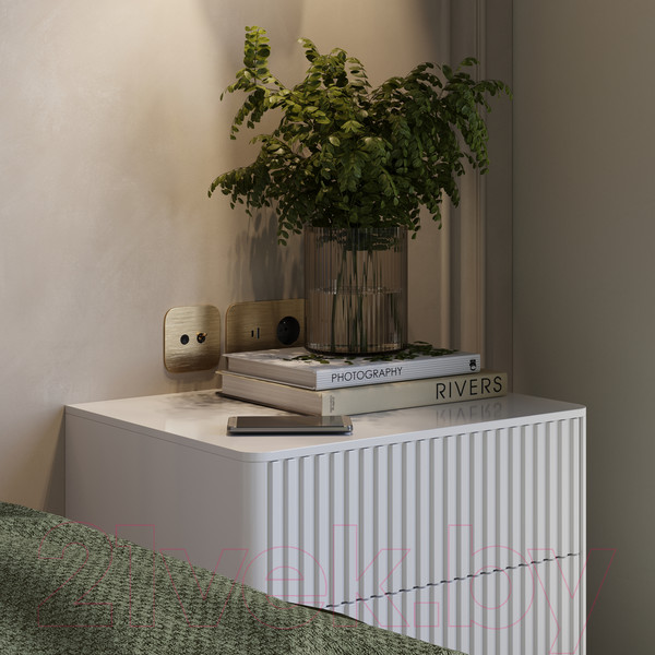 Изображение товара Прикроватная тумба Shtabe Gross 6002 (RAL 9003/RAL 9003)