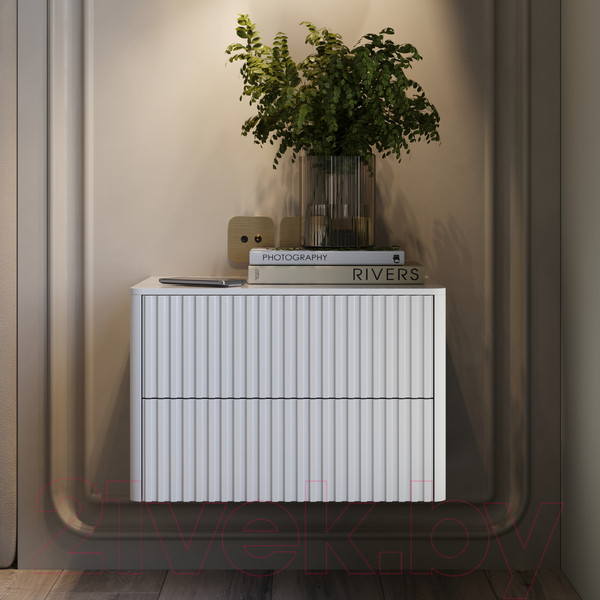 Изображение товара Прикроватная тумба Shtabe Gross 6002 (RAL 9003/RAL 9003)