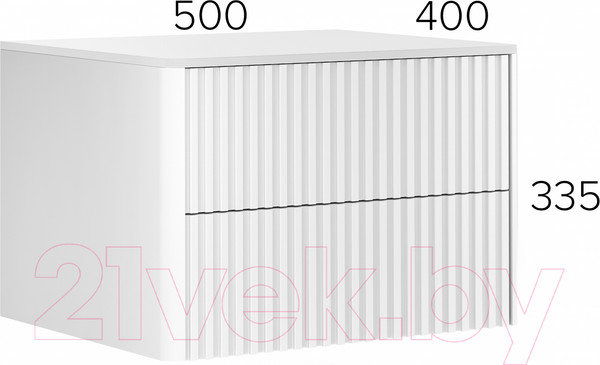 Изображение товара Прикроватная тумба Shtabe Gross 6002 (RAL 9003/RAL 9003)