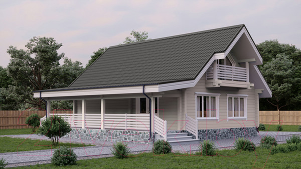 Изображение товара Лист кровельный Onduline P7EA8RU Черепица x5 SR-150 3D (1950x950, серый графит)