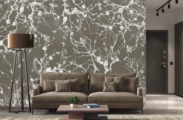 Изображение товара Фотообои листовые Vimala Весна монохром (270x400)