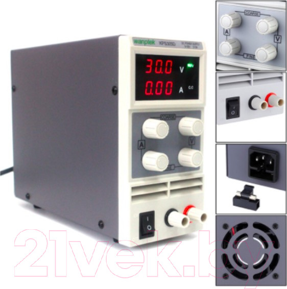 Изображение товара Лабораторный блок питания Wanptek KPS3010D для подключения и тестирования устройств