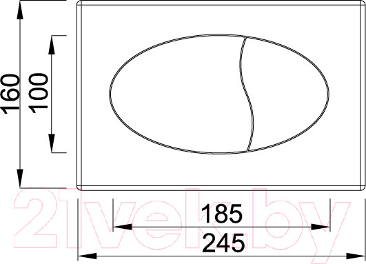 Изображение товара Кнопка для инсталляции Styron STY-801-1 (белый)