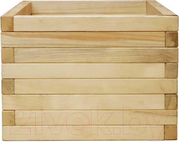 Изображение товара Грядка модульная КомфортПром Натуральная H35x45x65см