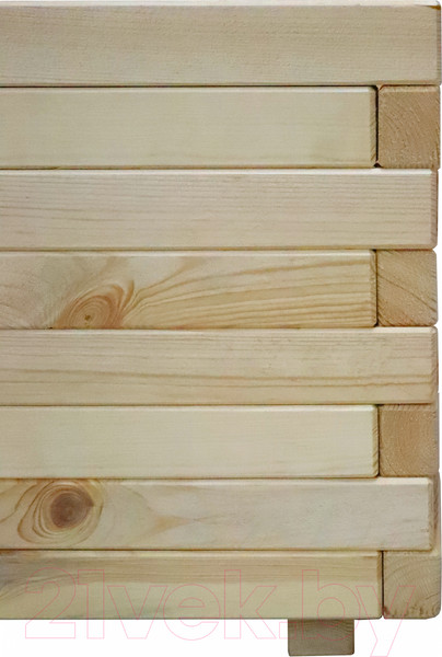 Изображение товара Грядка модульная КомфортПром Натуральная H35x45x45см