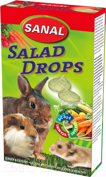 Изображение товара Лакомство для грызунов Sanal Дропсы салатные / SK7300 (45г)