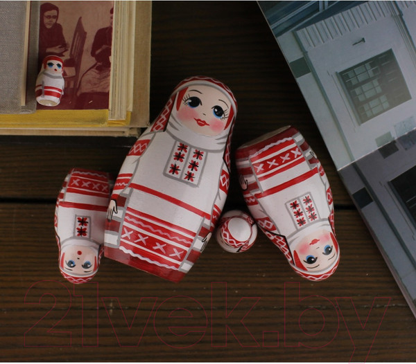 Изображение товара Матрешка сувенирная Брестская Фабрика Сувениров Народные костюмы Беларуси Малоритский строй 5201