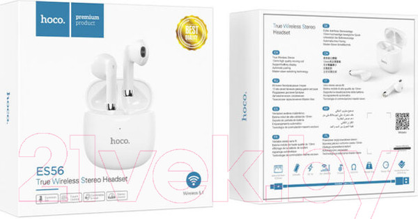 Изображение товара Беспроводные наушники Hoco ES56 TWS (белый)