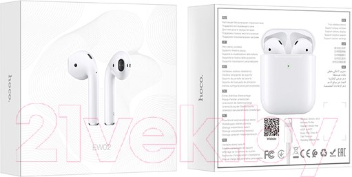 Изображение товара Беспроводные наушники Hoco EW02 Plus TWS (белый)