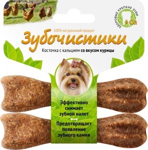Изображение товара Лакомство для собак Деревенские лакомства Для мелких пород со вкусом курицы (2x18г)