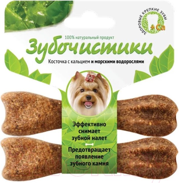 Изображение товара Лакомство для собак Деревенские лакомства Для мелких пород со вкусом морских водорослей (2x18г)
