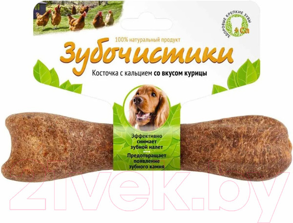 Изображение товара Лакомство для собак Деревенские лакомства Для средних пород со вкусом курицы (95г)