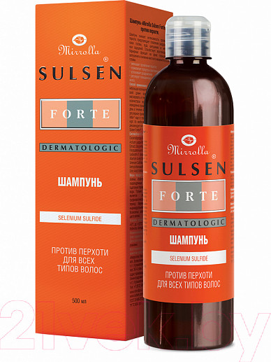 Изображение товара Шампунь для волос Mirrolla Сульсен Форте (500мл)