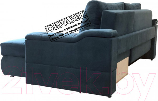 Изображение товара Диван угловой Асмана Камертон-1 1.3x0.8 левый (Lh 04-22/04-14)