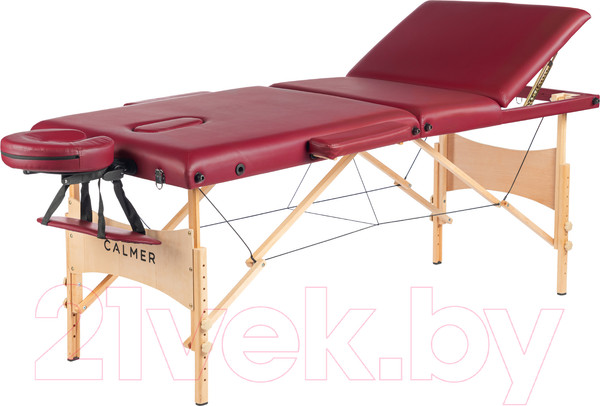 Изображение товара Массажный стол Calmer Bamboo Three 70 (красный)