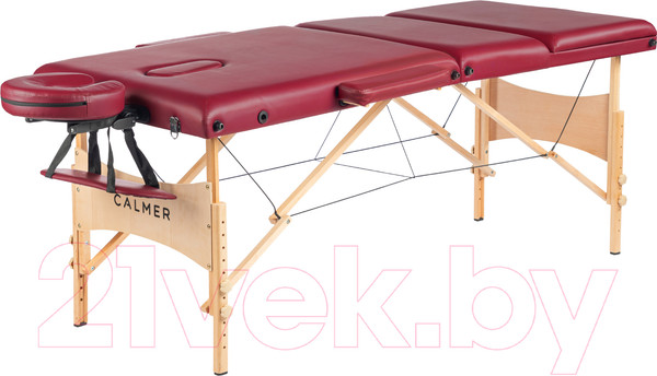 Изображение товара Массажный стол Calmer Bamboo Three 70 (красный)