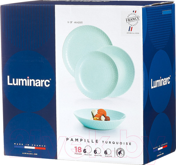 Изображение товара Набор столовой посуды Luminarc Pampille 10Q6154 (18пр)