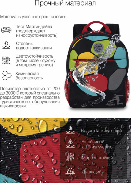 Изображение товара Школьный рюкзак Grizzly RK-277-2 (черный)