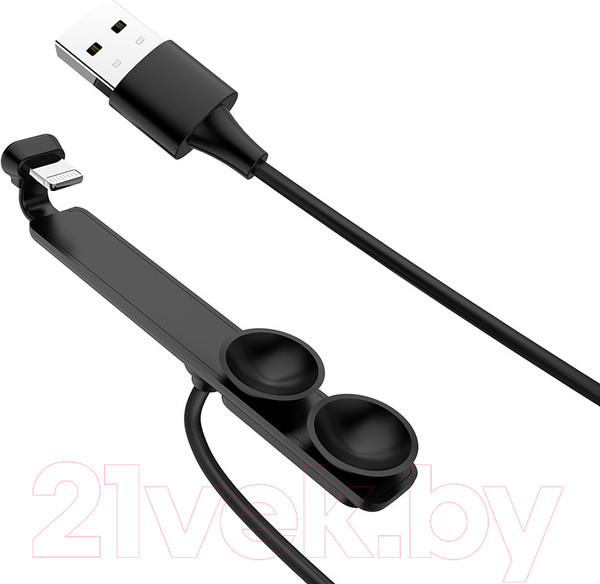 Изображение товара Кабель Hoco U51 Lightning (1.2м, черный)