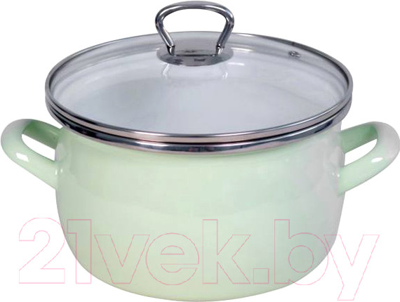 Изображение товара Кастрюля Сантэкс 1-2415111 (салатовый/металлик)