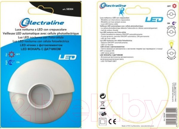 Изображение товара Ночник Electraline 58304