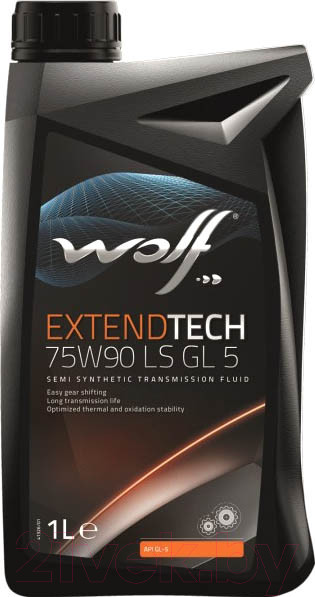 Изображение товара Трансмиссионное масло WOLF ExtendTech 75W90 LS GL 5 / 2410/1 (1л)
