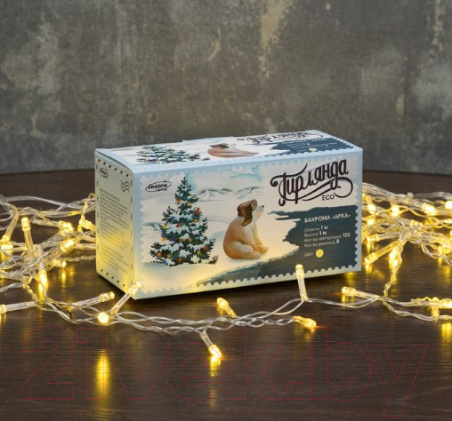 Изображение товара Светодиодная бахрома Luazon Арка 3556827 (1x1м, теплый белый)