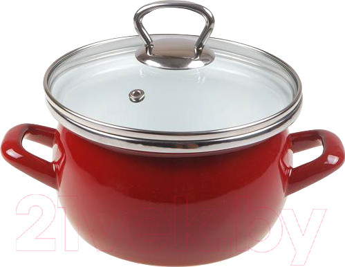 Изображение товара Кастрюля Сантэкс 1-2450111 (бордовый)