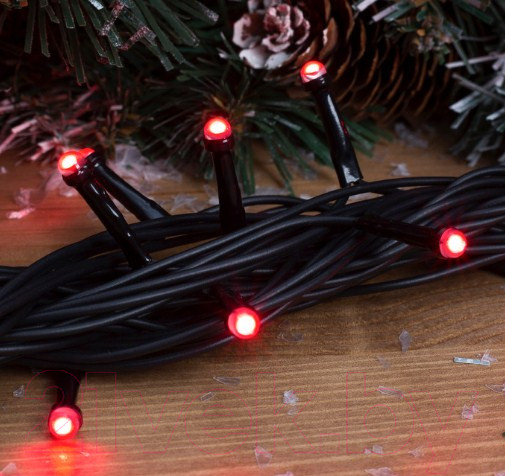 Изображение товара Светодиодная гирлянда Luazon 3584094 (10м, красный)