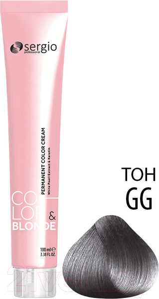 Изображение товара Крем-краска для волос Sergio Professional Color&Blonde Pastel&Metallic (графит)