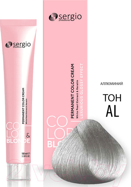 Изображение товара Крем-краска для волос Sergio Professional Color&Blonde Pastel&Metallic (алюминий)