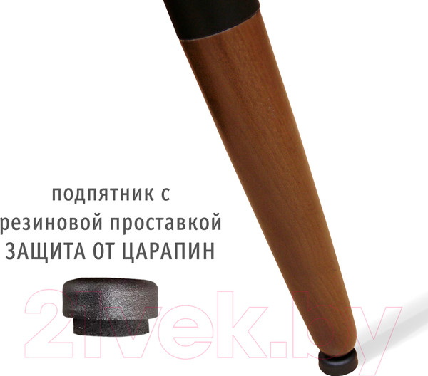 Изображение товара Ножка для стола Sheffilton SHT-TU12 (черный/темный орех)