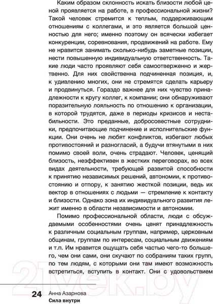Изображение товара Книга АСТ Сила внутри. Как преодолеть негативные сценарии (Азарнова А.Н.)