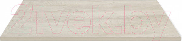 Изображение товара Обеденный стол Sheffilton SHT-TU14/120/80 ЛДСП (белый муар/дуб выбеленный)