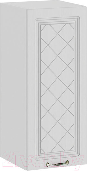 Изображение товара Шкаф навесной для кухни ТриЯ Бьянка 1В3 (белый/дуб белый)