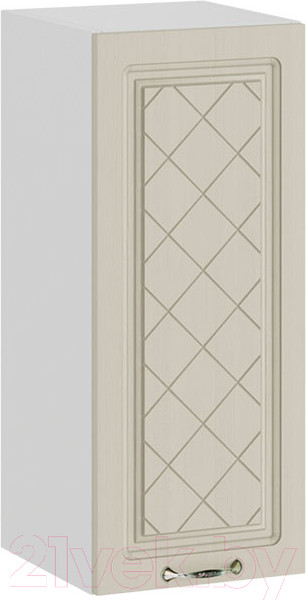 Изображение товара Шкаф навесной для кухни ТриЯ Бьянка 1В3 (белый/дуб ваниль)