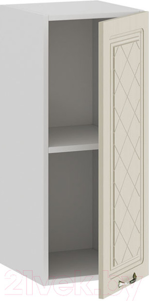 Изображение товара Шкаф навесной для кухни ТриЯ Бьянка 1В3 (белый/дуб ваниль)