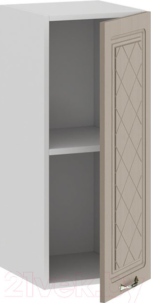 Изображение товара Шкаф навесной для кухни ТриЯ Бьянка 1В3 (белый/дуб кофе)