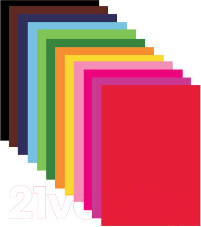 Изображение товара Набор цветного картона Brauberg Самолет / 113556 (12л, 12цв)