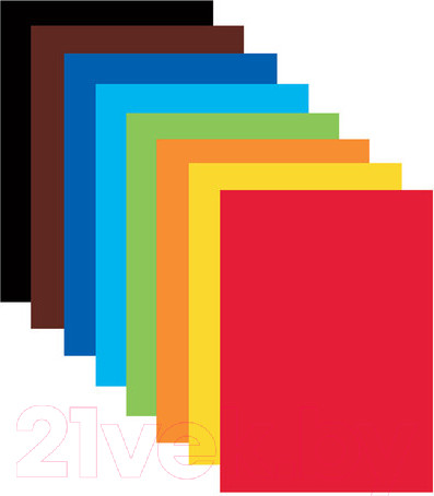 Изображение товара Набор цветного картона Brauberg Шарики / 113558 (24л, 8цв)