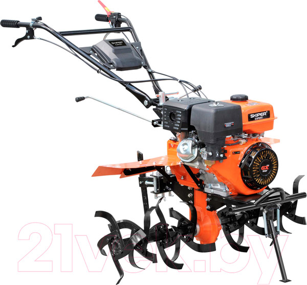 Изображение товара Мотоблок бензиновый Skiper SP-1800SE Expert (18 л.с., с ВОМ, без колес)