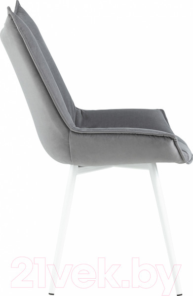 Изображение товара Стул Stool Group Осло / fb-oslo-neo-25-wh (велюр серый/ножки белые)