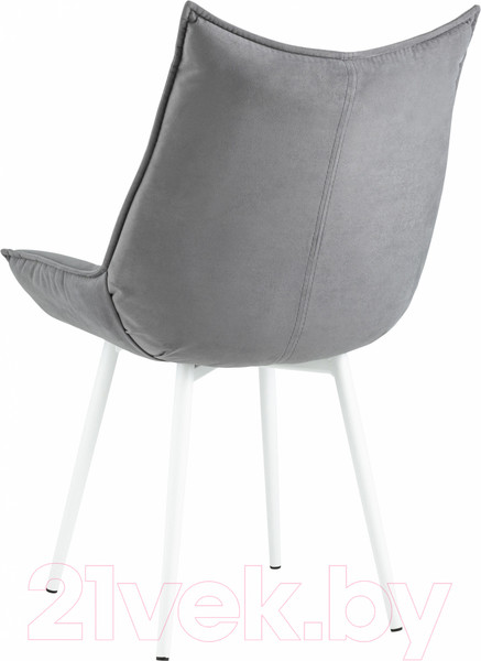 Изображение товара Стул Stool Group Осло / fb-oslo-neo-25-wh (велюр серый/ножки белые)
